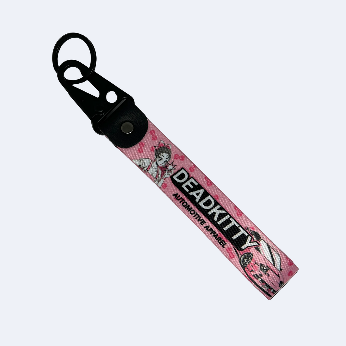 Motorev DEADKITTY AE86 car key tag, a zinc alloy and nylon JDM keyring featuring a bold AE86 Trueno-inspired design, scratch resistant and built for Toyota and JDM enthusiasts UK