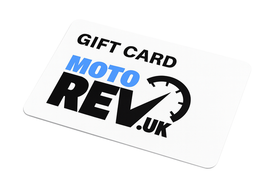 Gift card with 'Moto Rev UK' branding