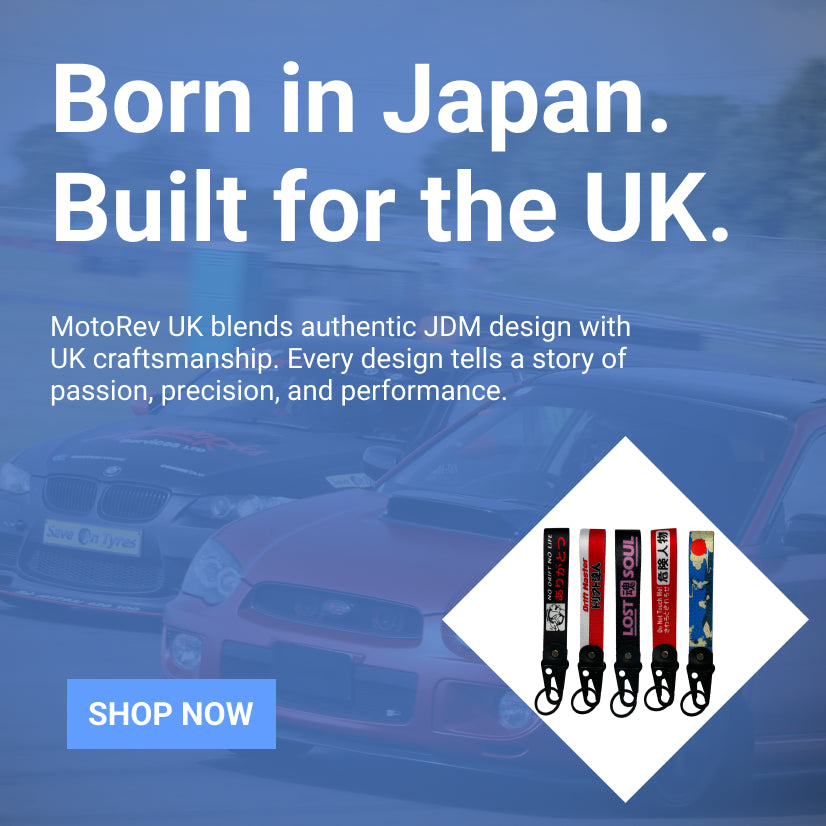 Motorev JDM key tags – unique automotive accessories for car enthusiasts