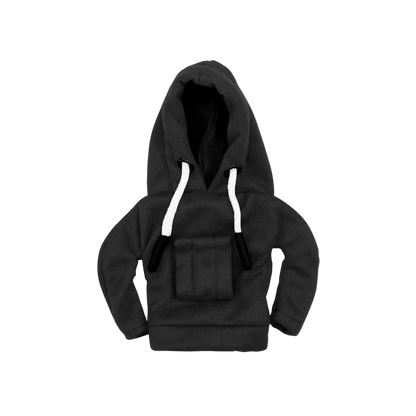 Black gear stick hoodie cover with clean streetwear design – Motorev car interior accessory