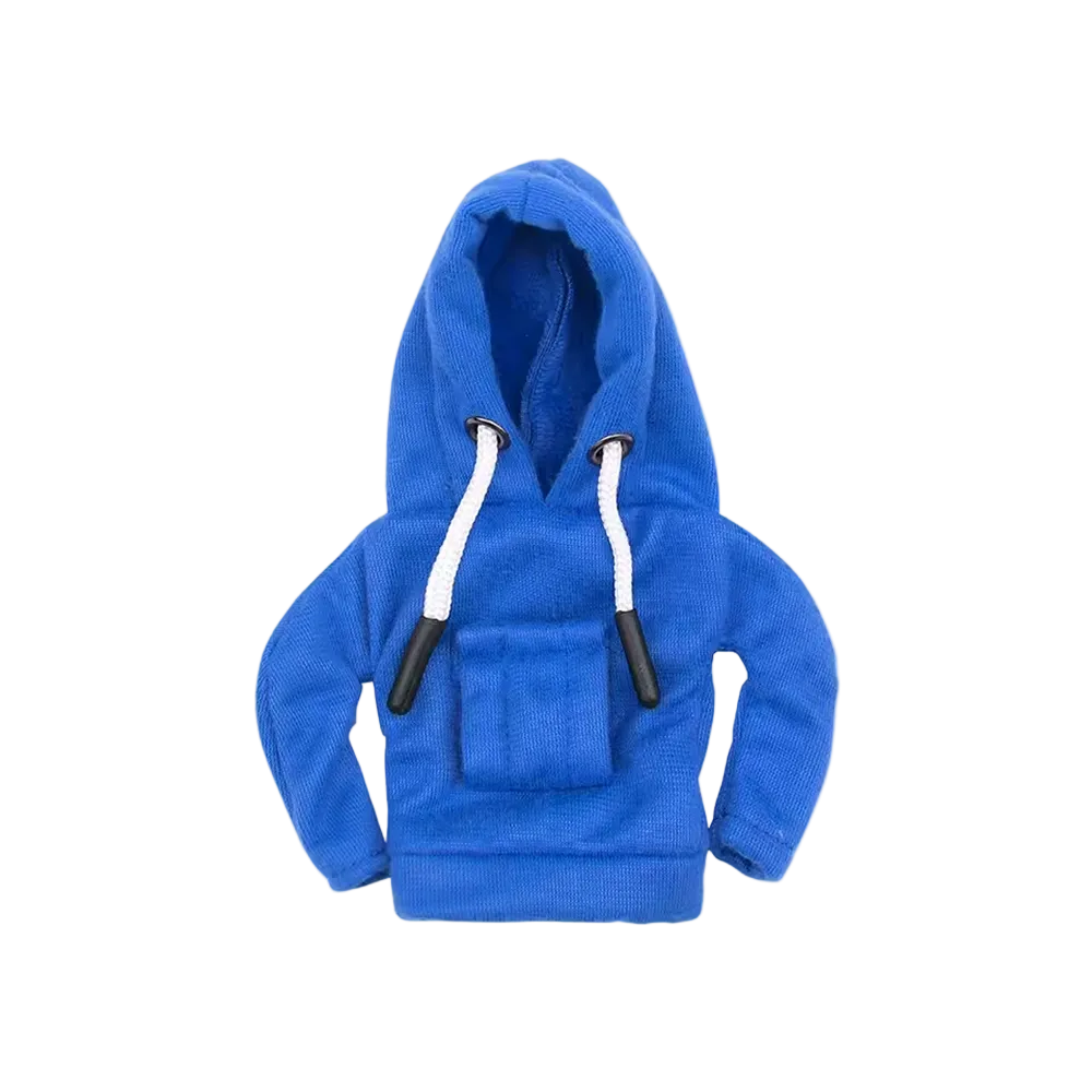 Blue gear stick hoodie cover with streetwear style – Motorev car interior accessory