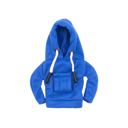 Blue gear stick hoodie cover with streetwear style – Motorev car interior accessory