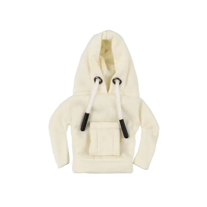 Cream gear stick hoodie cover with clean minimalist streetwear style – Motorev car interior accessory