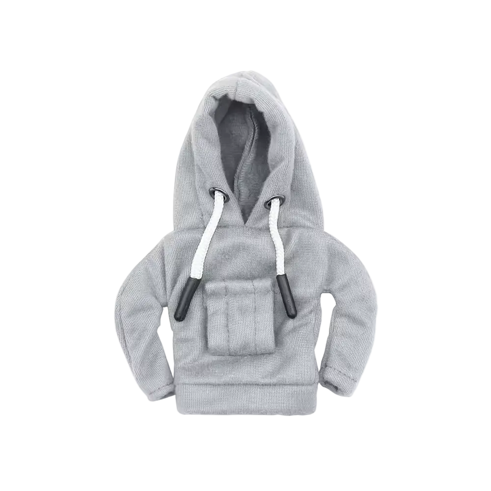 Grey gear stick hoodie cover with clean streetwear look – Motorev car interior accessory