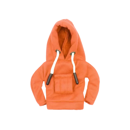 Orange gear stick hoodie cover with bold streetwear style – Motorev car interior accessory