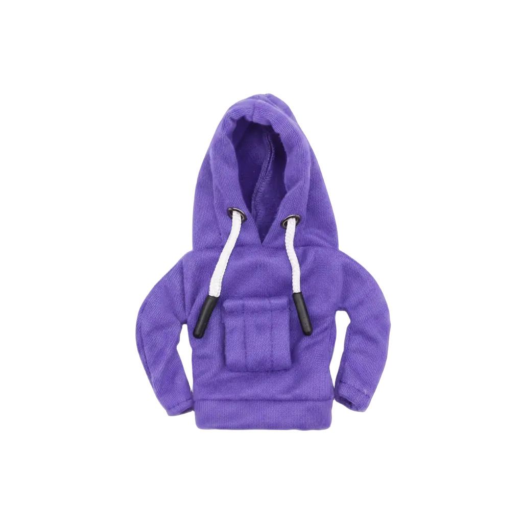 Purple gear stick hoodie cover with bold streetwear style – Motorev car interior accessory