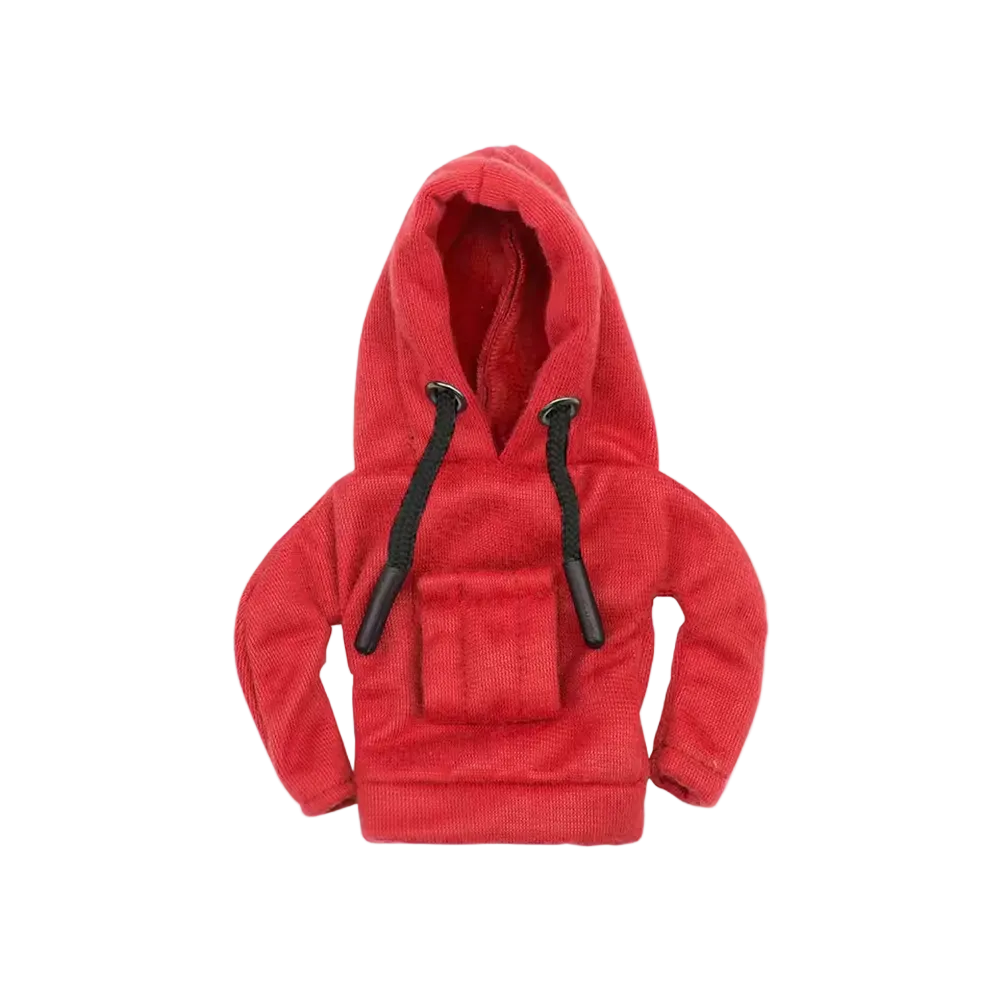 Red gear stick hoodie cover with bold streetwear style – Motorev car interior accessory
