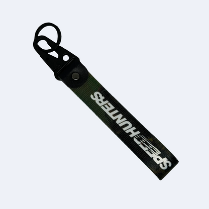 Great quality key tag with camo background and Speedhunters branding – Motorev JDM car accessory