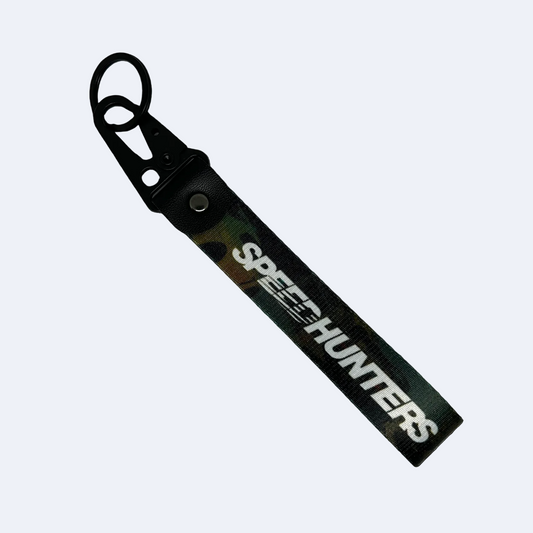 Great quality key tag with camo background and Speedhunters branding – Motorev JDM car accessory
