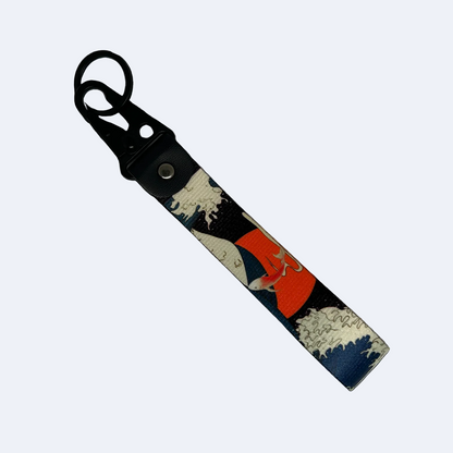 Floating koi design JDM key tag with vibrant colours – Motorev JDM car accessory